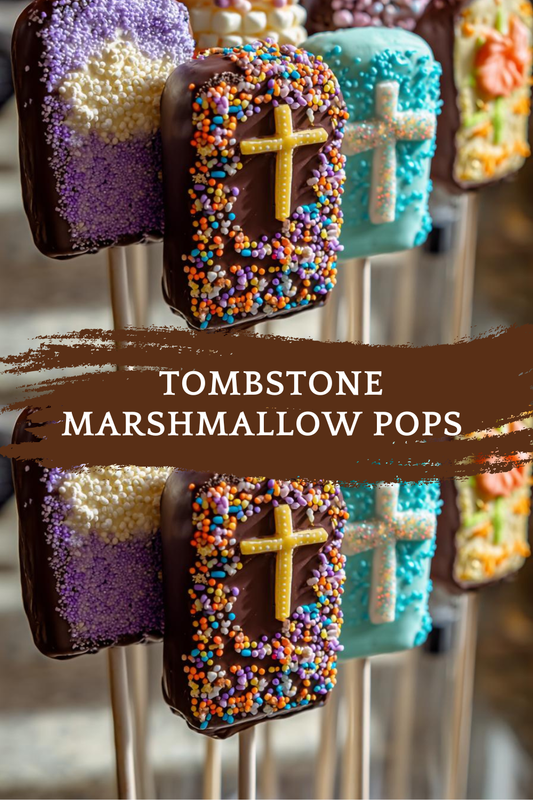 Tombstone Marshmallow Pops