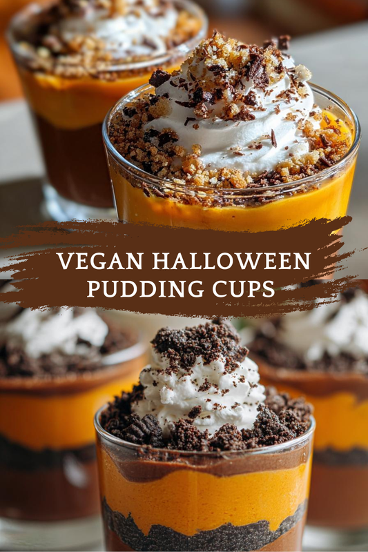 Vegan Halloween Pudding Cups