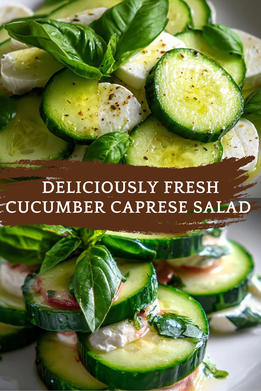 cucumbe caprese salad