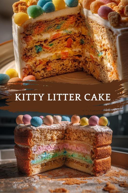 kitty litter cake