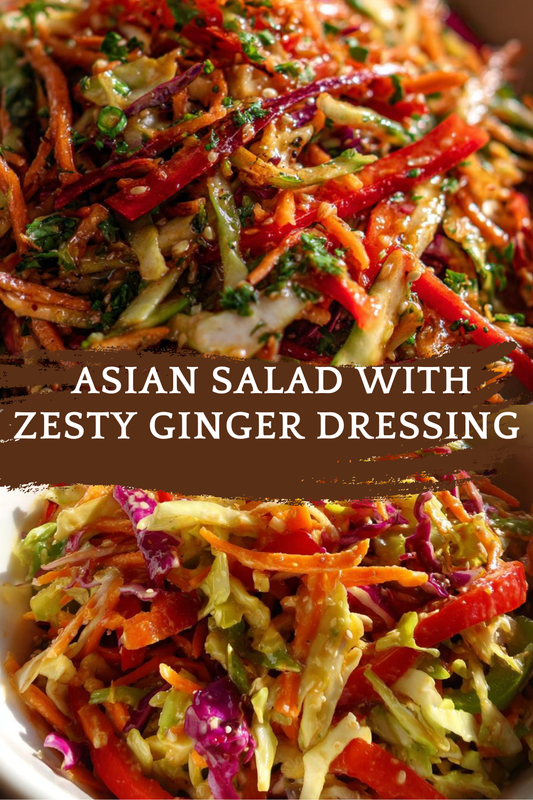 Asian Crunch Salad with Ginger Dressing