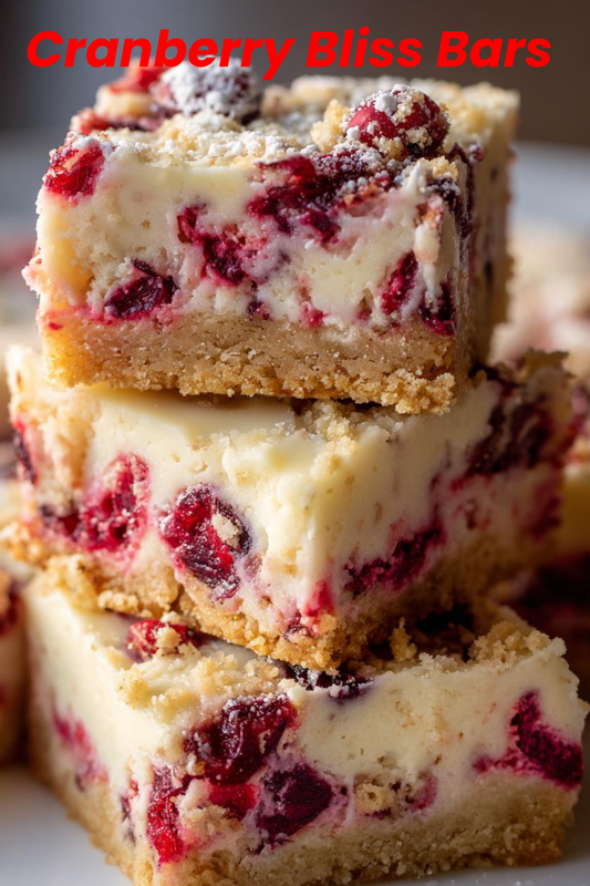 Cranberry bliss bars