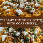 Creamy Pumpkin Risotto With Goat Cheese Delight