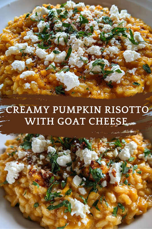Creamy Pumpkin Risotto With Goat Cheese Delight