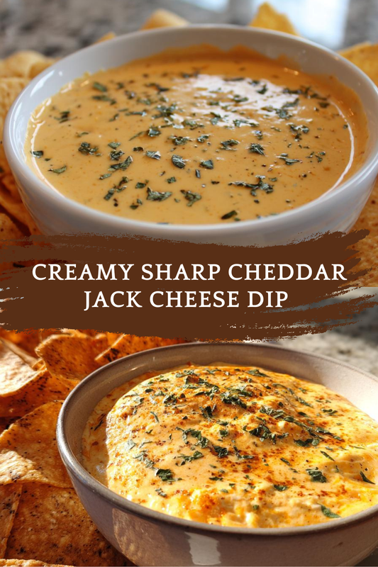Creamy Sharp Cheddar Jack Cheese Dip