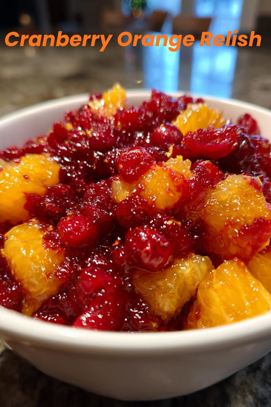 Easy Fresh Cranberry Orange Relish