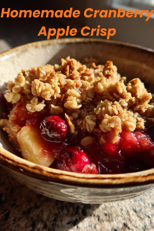 Homemade Cranberry Apple Crisp