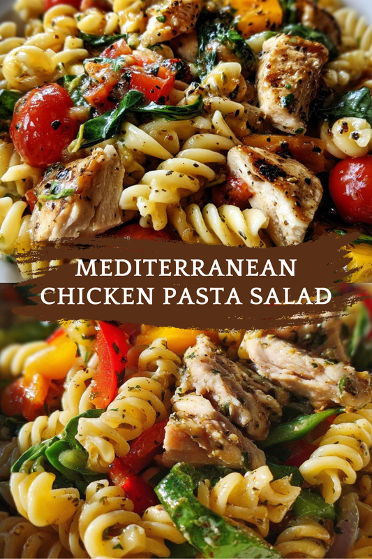 Mediterranean Chicken Pasta Salad