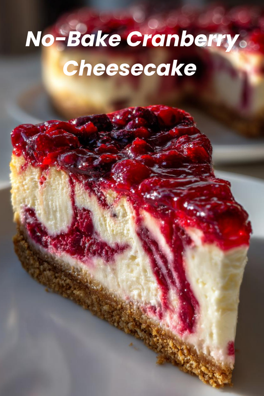 No-Bake Cranberry Cheesecake