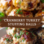 Quick and Tasty Cranberry Turkey Stuffing Ball