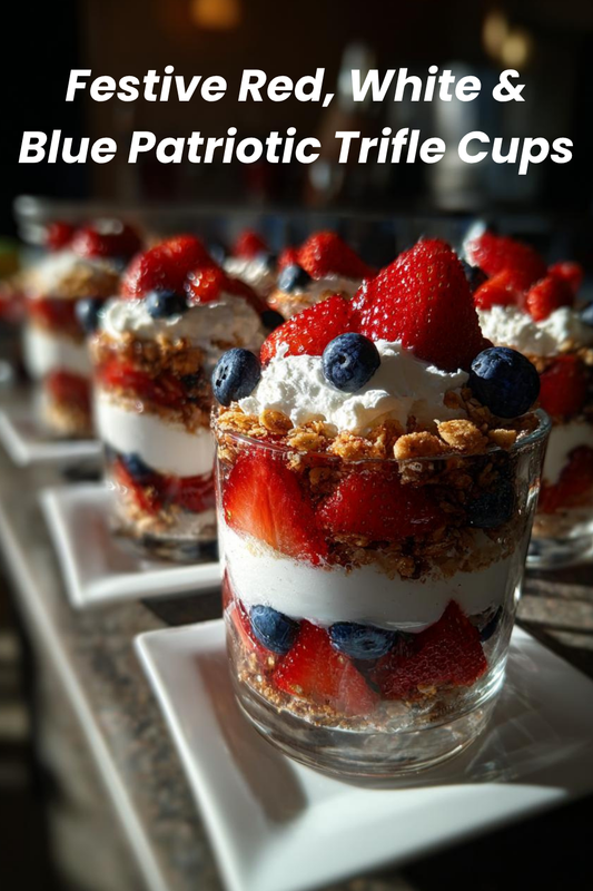 Red, White & Blue Patriotic Trifle Cups