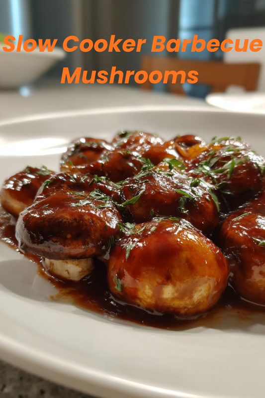 Slow Cooker Barbecue Mushrooms