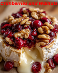 Baked Brie with Cranberries and Walnuts