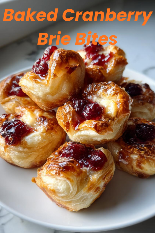 Baked Cranberry Brie Bites