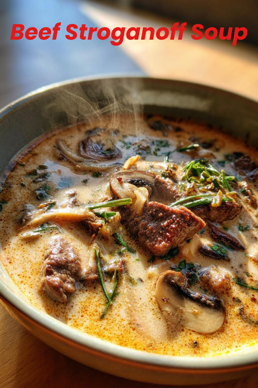 Beef Stroganoff Soup