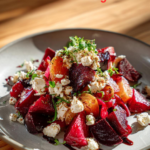 Beet Salad with Goat Cheese & Balsamic Vinaigrette