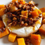 Brie Brûlée with Butternut Squash and Toffee Almonds