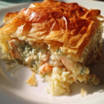 British Fish Pie with Flaky Phyllo Dough