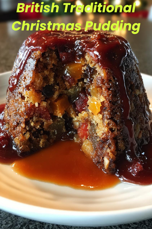 British Traditional Christmas pudding