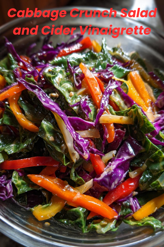 Cabbage Crunch Salad with Cider Vinaigrette