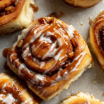 Caramel Apple Cinnamon Rolls with Sweet Caramel Glaze