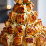 Cheesy Pull-Apart Christmas Tree Bread