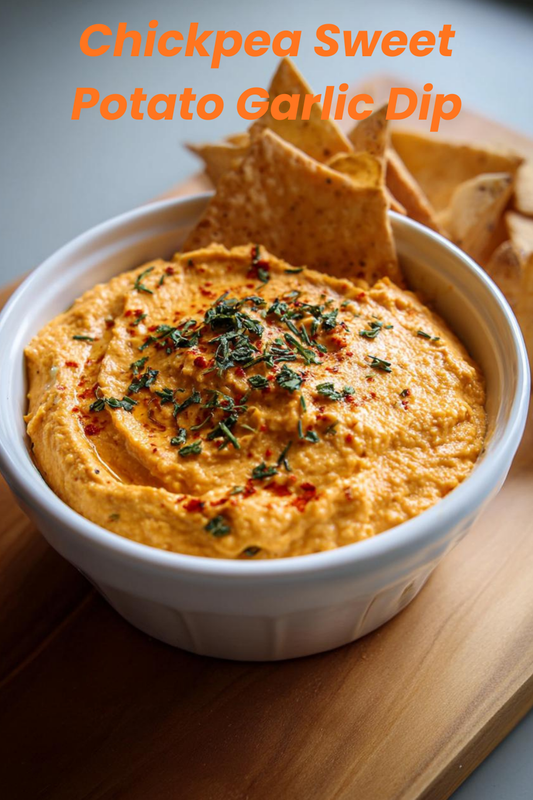 Chickpea Sweet Potato Garlic Dip