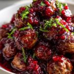 Christmas Cranberry Meatballs