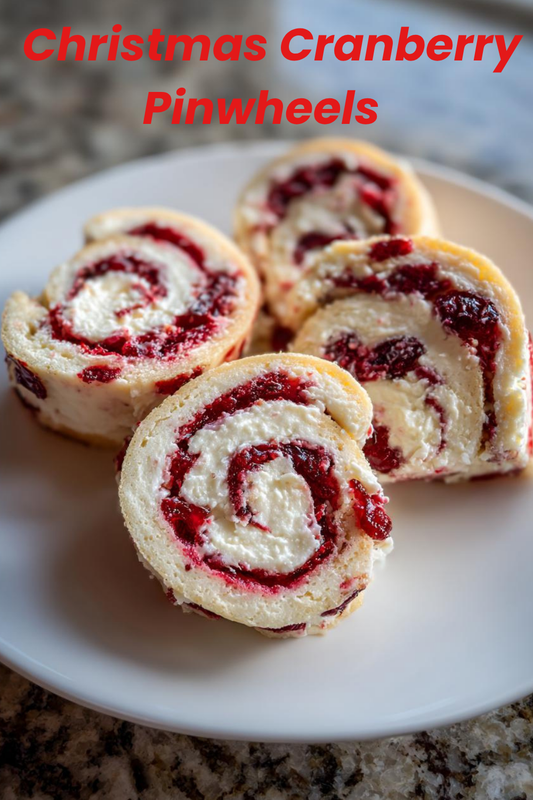 Christmas Cranberry Pinwheels
