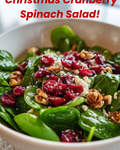 Christmas Cranberry Spinach Salad