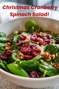 Christmas Cranberry Spinach Salad