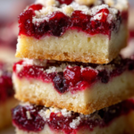 Cranberry Shortbread Bars