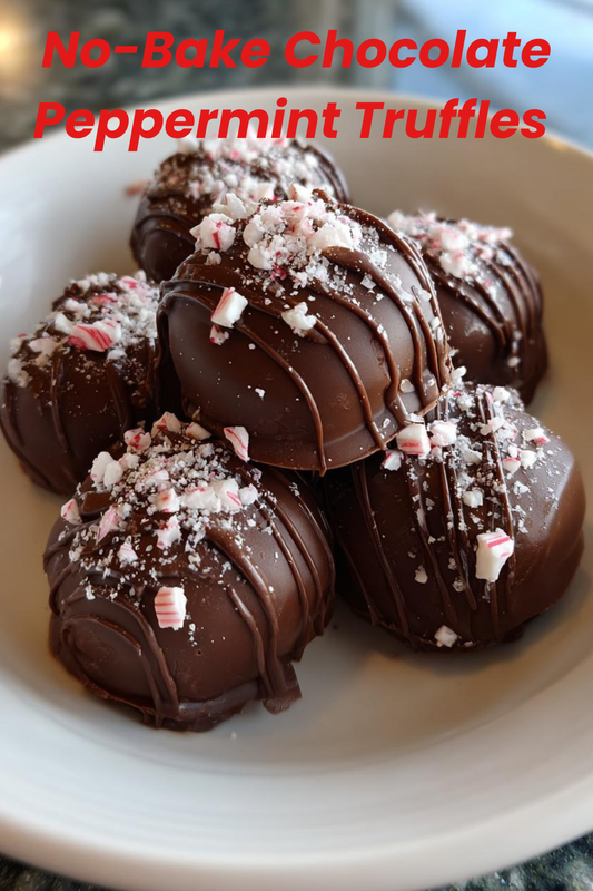 Decadent No-Bake Chocolate Peppermint Truffles