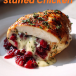 Impressive Cranberry Brie Stuffed Chicken
