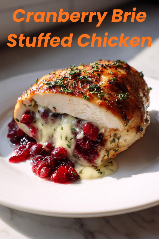 Impressive Cranberry Brie Stuffed Chicken