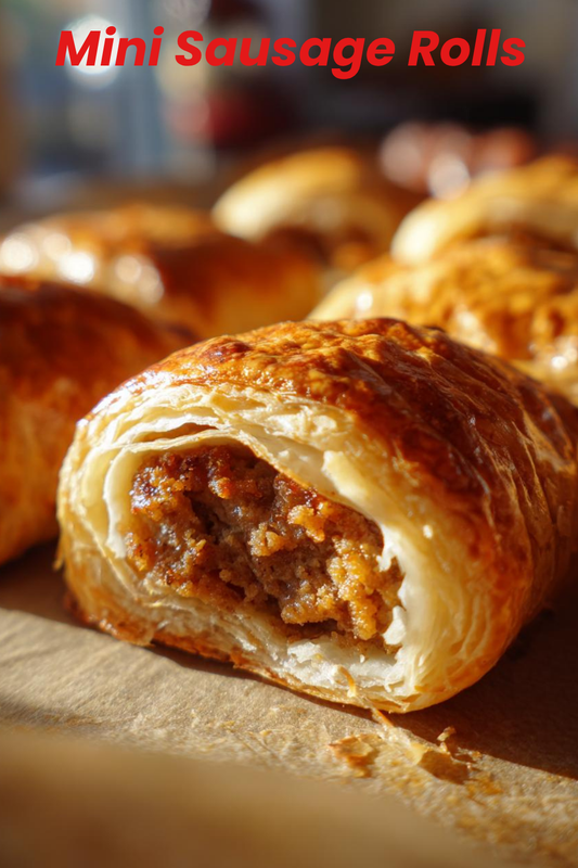 Mini Sausage Rolls with Puff Pastry