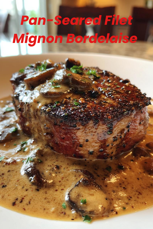 Pan-Seared Filet Mignon Bordelaise