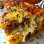 Sausage, Egg, and Cream Cheese Hashbrown Casserole