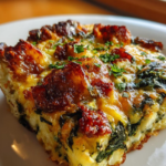 Sausage, Spinach & Hash Brown Breakfast Bake