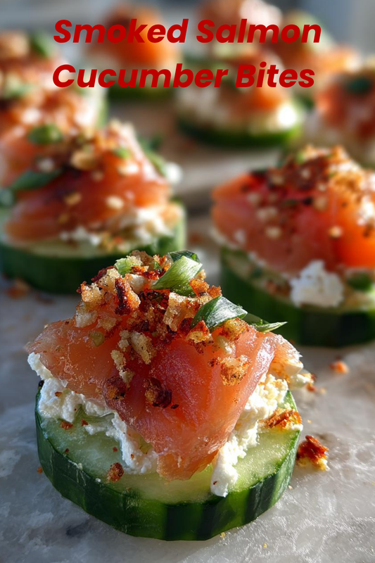 Smoked Salmon Cucumber Bites
