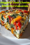Veggie & Goat Cheese Breakfast Casserole