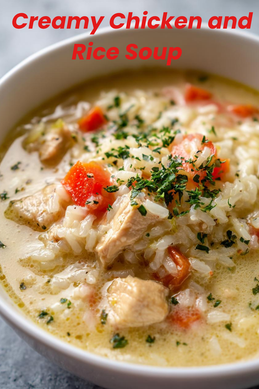 creamy chicken and rice soup