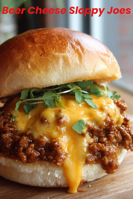 Beer Cheese Sloppy Joes