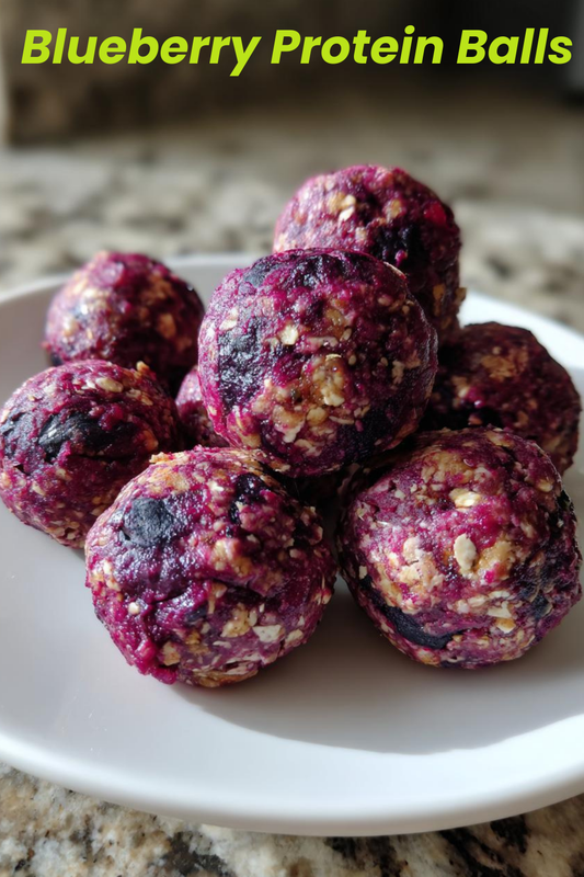 Blueberry Protein Balls