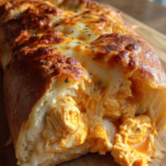 Buffalo Chicken Stuffed French Bread