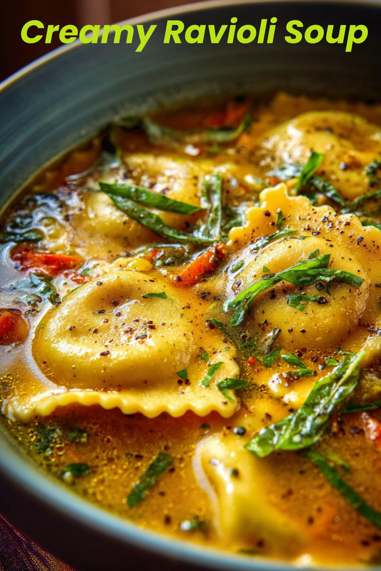 CREAMY RAVIOLI SOUP