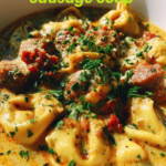 CREAMY TORTELLINI AND SAUSAGE SOUP