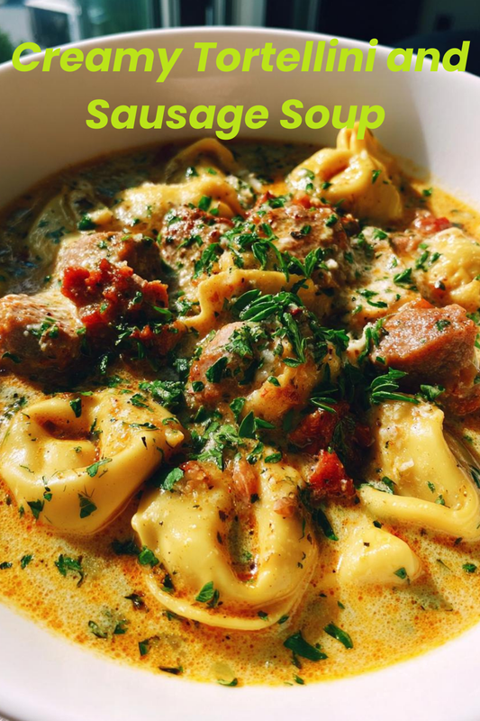 CREAMY TORTELLINI AND SAUSAGE SOUP