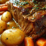 CROCK POT ROAST WITH POTATOES AND CARROTS