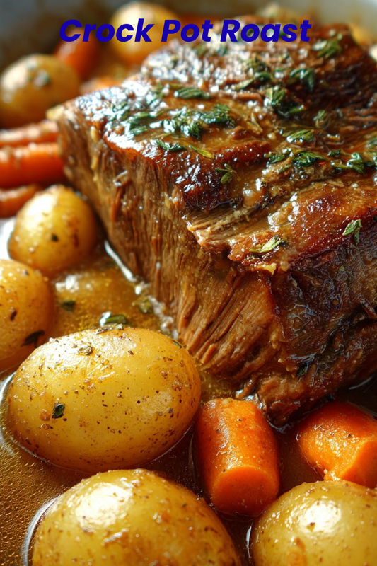 CROCK POT ROAST WITH POTATOES AND CARROTS
